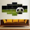 Soccer Field - Sport 5 Panel Canvas Art Wall Decor