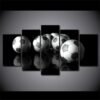 Soccer Football Ball - Sport 5 Panel Canvas Art Wall Decor