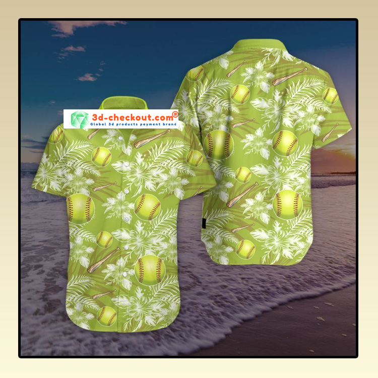 Softball Hawaiian Summer Hawaiian Shirt Softball Hawaiian Summer Hawaiian Shirt