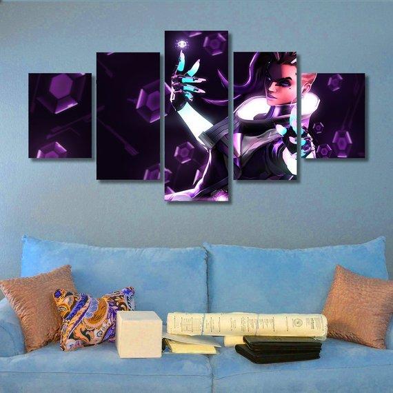 Sombra - Gaming 5 Panel Canvas Art Wall Decor Sombra - Gaming 5 Panel Canvas Art Wall Decor