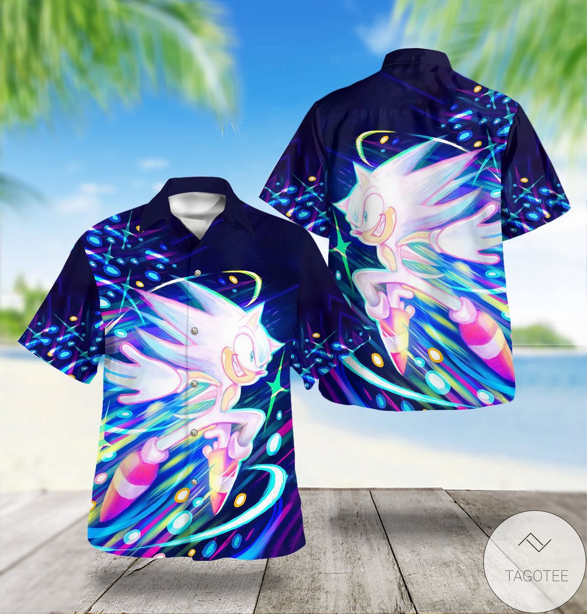 Sonic Wave Hedgehog Hawaiian Shirt Sonic Wave Hedgehog Hawaiian Shirt