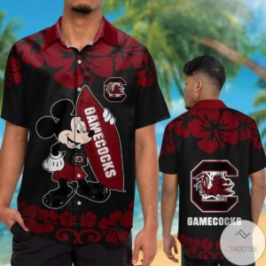 South Carolina Gamecocks & Mickey Mouse Hawaiian Shirt
