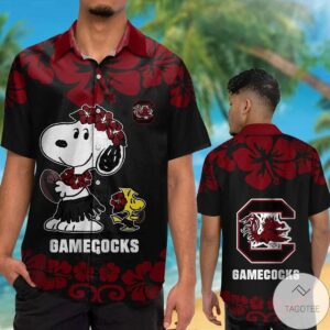 South Carolina Gamecocks & Snoopy Hawaiian Shirt