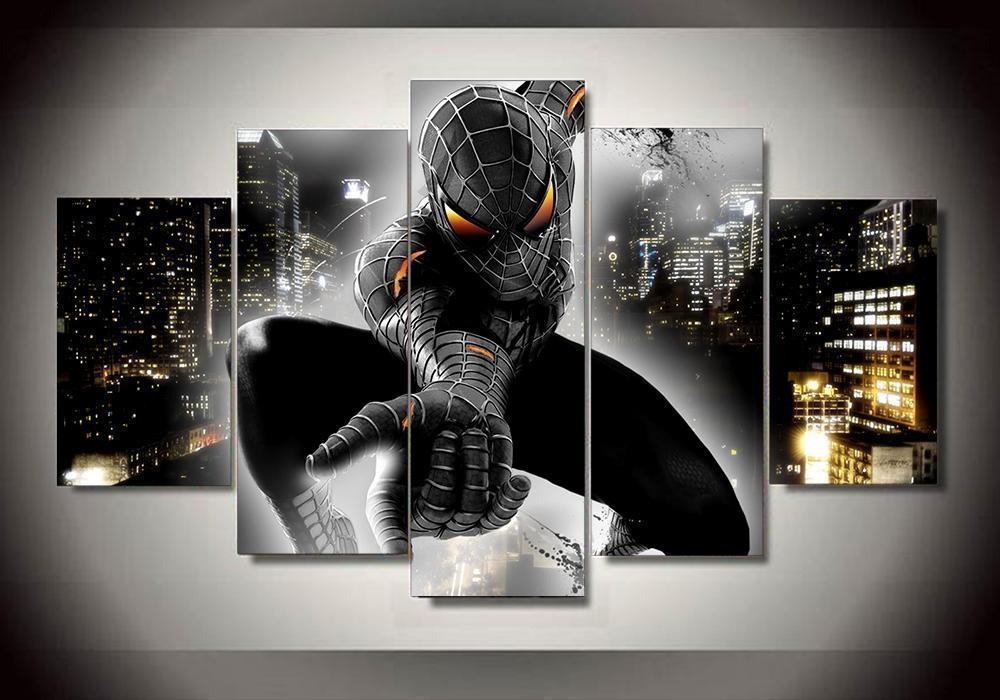 Spider-Man 1 - Movie 5 Panel Canvas Art Wall Decor Spider-Man 1 - Movie 5 Panel Canvas Art Wall Decor