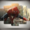 Spider-Man 5 - Movie 5 Panel Canvas Art Wall Decor