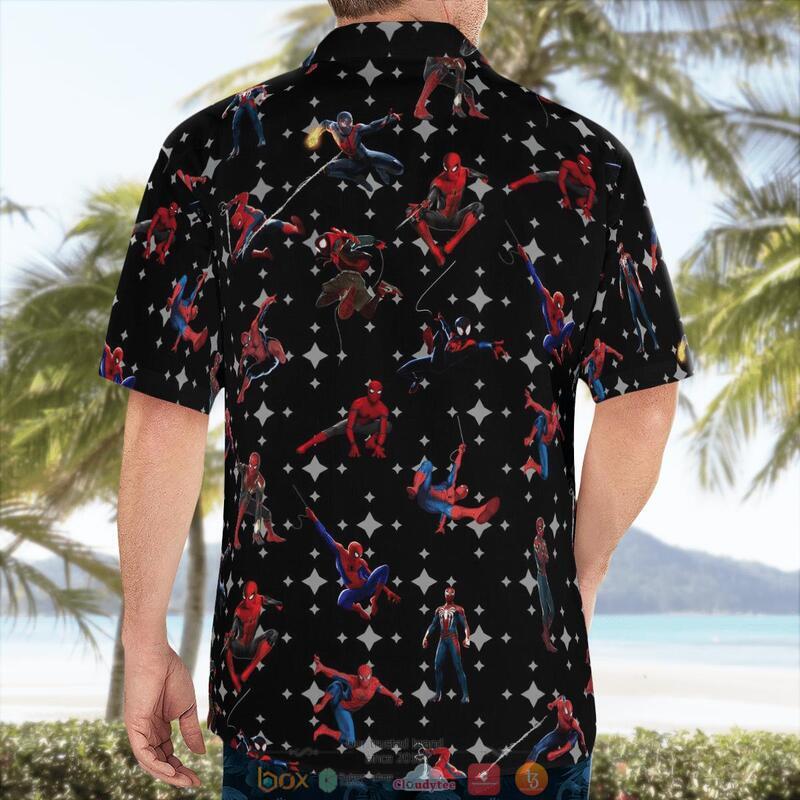 Spider Man Black Hawaiian Shirt Spider Man Black Hawaiian Shirt