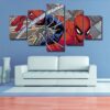 Spider-Man - Dc 5 Panel Canvas Art Wall Decor