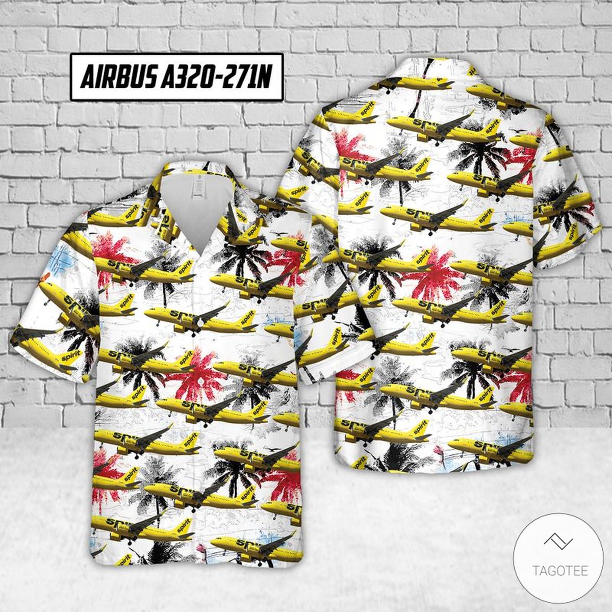Spirit Airlines Airbus A320-271N Hawaiian Shirt Spirit Airlines Airbus A320-271N Hawaiian Shirt