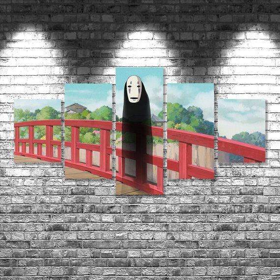 Spirited Away 03 - Anime 5 Panel Canvas Art Wall Decor Spirited Away 03 - Anime 5 Panel Canvas Art Wall Decor