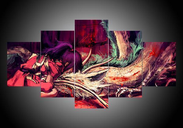 Spirited Away - Anime 5 Panel Canvas Art Wall Decor Spirited Away - Anime 5 Panel Canvas Art Wall Decor