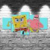 Spongebob - Anime 5 Panel Canvas Art Wall Decor