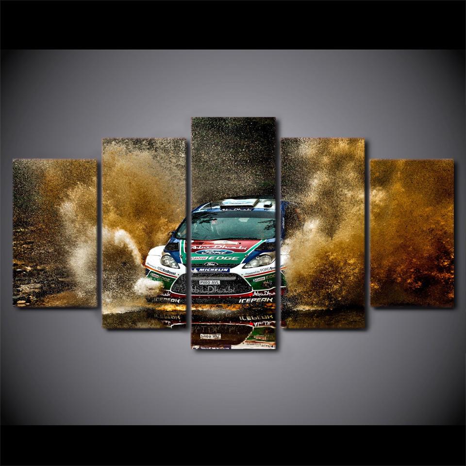 Sports Racing Car - Automative 5 Panel Canvas Art Wall Decor Sports Racing Car - Automative 5 Panel Canvas Art Wall Decor