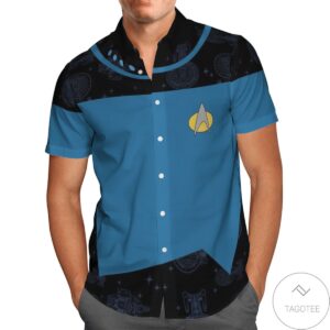 St Black And Blue Hawaiian Shirt