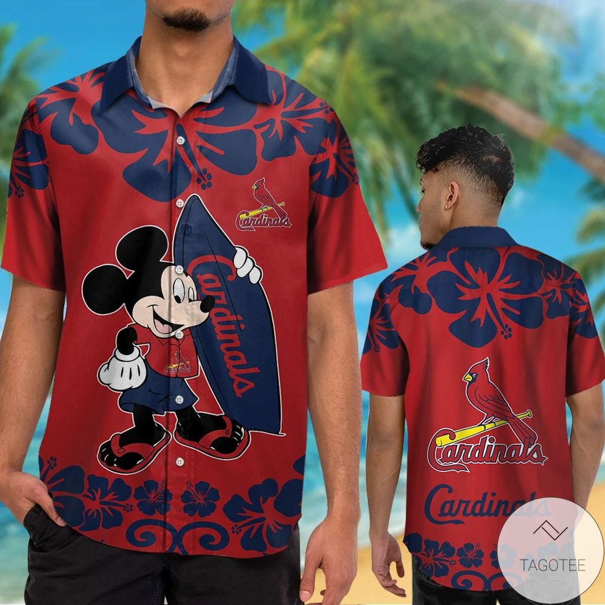 St Louis Cardinals Mickey Mouse Hawaiian Shirt St Louis Cardinals Mickey Mouse Hawaiian Shirt