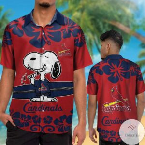 St Louis Cardinals Snoopy Hawaiian Shirt