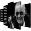Stan Lee - Famousperson 5 Panel Canvas Art Wall Decor