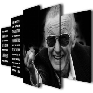 Stan Lee - Famousperson 5 Panel Canvas Art Wall Decor