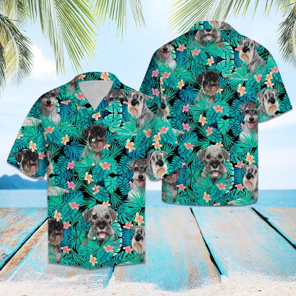 Standard Schnauzer Hawaiian Shirt Standard Schnauzer Hawaiian Shirt