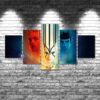 Star Trek 02 - Movie 5 Panel Canvas Art Wall Decor