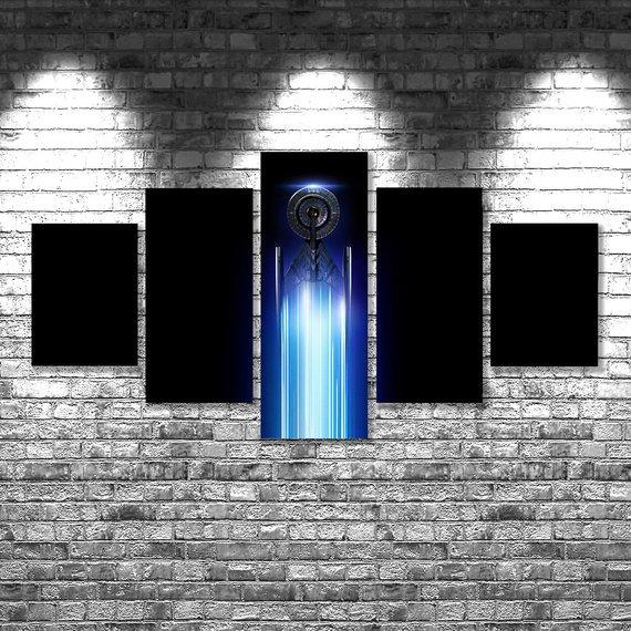 Star Trek 04 - Movie 5 Panel Canvas Art Wall Decor Star Trek 04 - Movie 5 Panel Canvas Art Wall Decor
