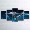 Star Trek 1 - Movie 5 Panel Canvas Art Wall Decor