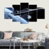 Star Trek Enterprise Space - Movie 5 Panel Canvas Art Wall Decor