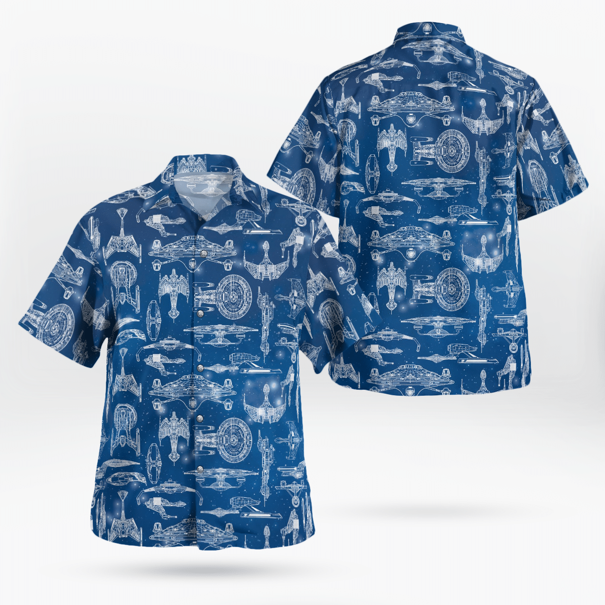 Star Trek Starship Hawaiian Shirt Star Trek Starship Hawaiian Shirt