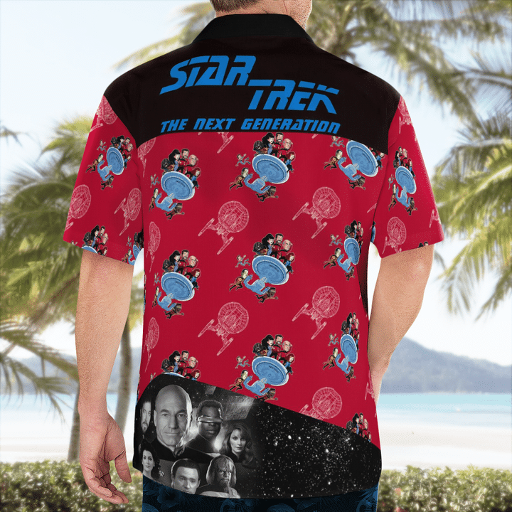 Star Trek Tng Comman Hawaiian Shirt Star Trek Tng Comman Hawaiian Shirt