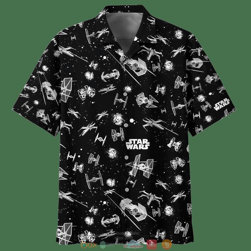 Star Wars Black Hawaiian Shirt Star Wars Black Hawaiian Shirt