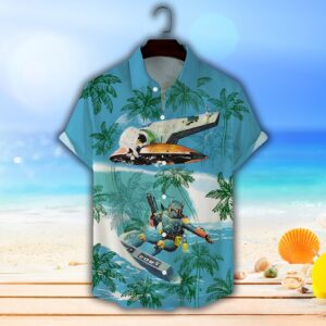 Star Wars Boba Fett Surfing Aloha Hawaiian Shirt