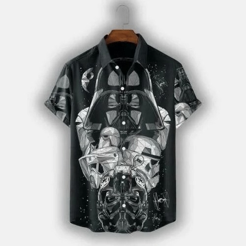 Star Wars Dark Short Sleeve Hawaiian Shirt Star Wars Dark Short Sleeve Hawaiian Shirt