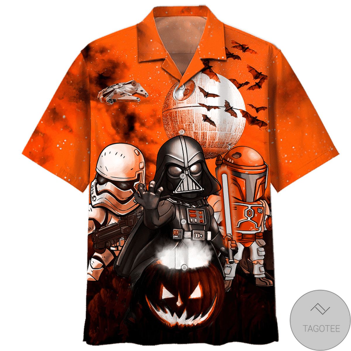 Star Wars Darth Vader Boba Fett Stormtrooper Halloween Hawaiian Shirt Star Wars Darth Vader Boba Fett Stormtrooper Halloween Hawaiian Shirt