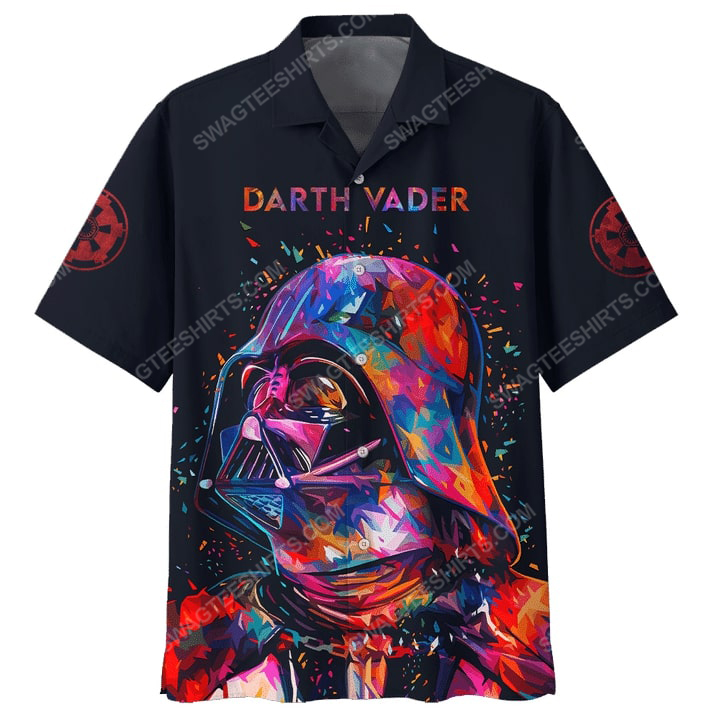 Star Wars Darth Vader Painting Colorful Hawaiian Shirt Star Wars Darth Vader Painting Colorful Hawaiian Shirt