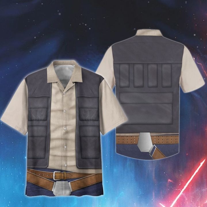 Star Wars Han Solo Cosplay Hawaiian Shirt Star Wars Han Solo Cosplay Hawaiian Shirt