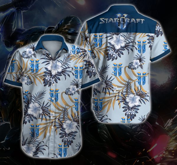 Starcraft Hawaiian Shirt Summer Button Up Starcraft Hawaiian Shirt Summer Button Up