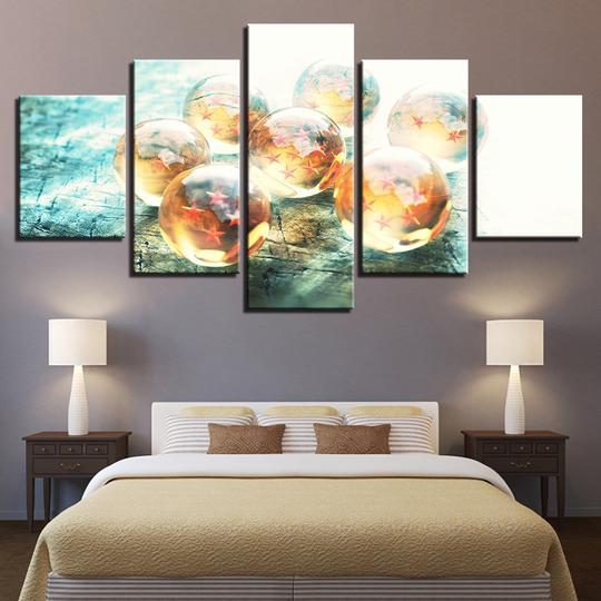 Stars In Marbles - Abstract 5 Panel Canvas Art Wall Decor Stars In Marbles - Abstract 5 Panel Canvas Art Wall Decor