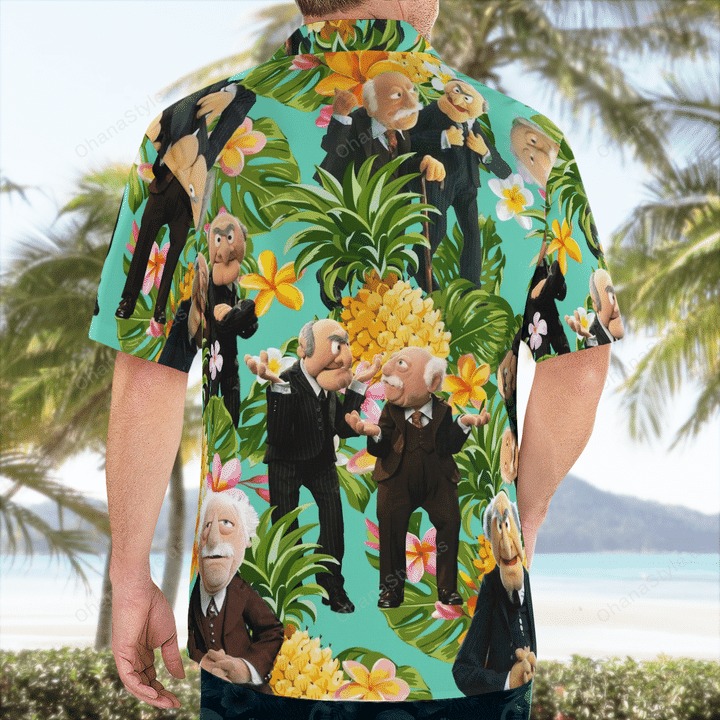 Statler And Waldorf Muppets Tropical Hawaiian Shirt Statler And Waldorf Muppets Tropical Hawaiian Shirt