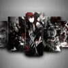 Steins Gate - Gaming 5 Panel Canvas Art Wall Decor