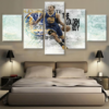 Stephen Curry Basketball - Sport 5 Panel Canvas Art Wall Decor