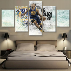 Stephen Curry Basketball - Sport 5 Panel Canvas Art Wall Decor