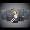 Stephen Curry Superstar Basketball - Sport 5 Panel Canvas Art Wall Decor