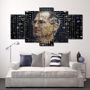 Steve Jobs Apple - Famous Person 5 Panel Canvas Art Wall Decor