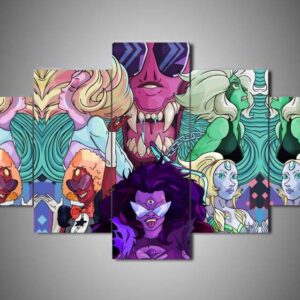 Steven Universe - Cartoon 5 Panel Canvas Art Wall Decor