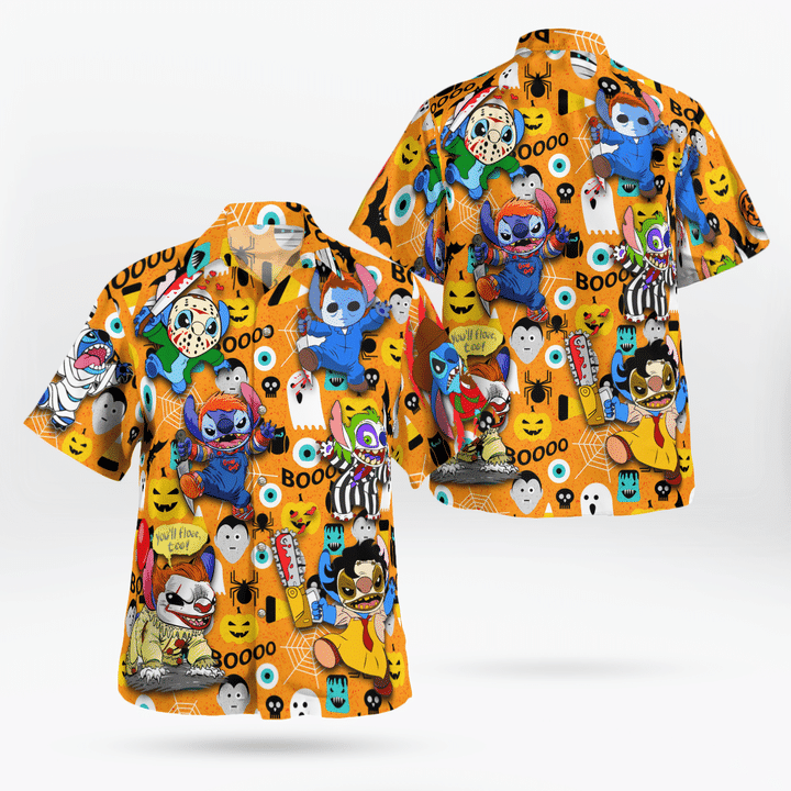 Stitch Halloween Boo Hawaiian Shirt Stitch Halloween Boo Hawaiian Shirt