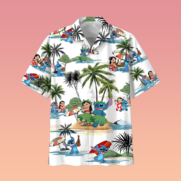 Stitch Summer Time Hawaiian Shirt Stitch Summer Time Hawaiian Shirt