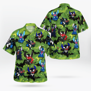 Stitch Venom Hello Darkness My Old Friend Hawaiian Shirt
