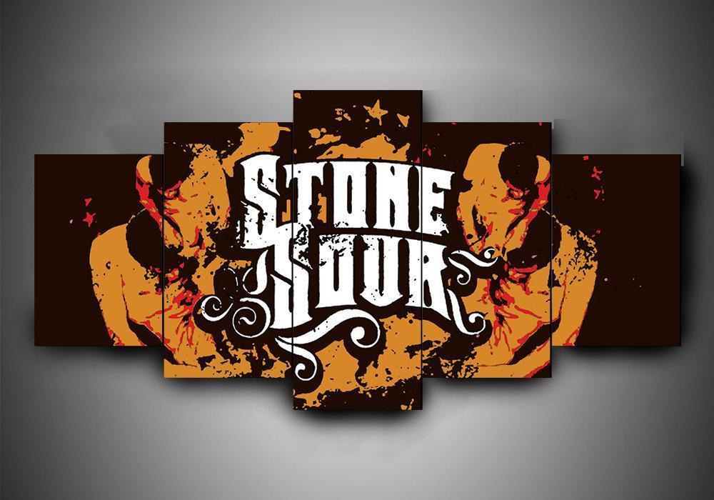 Stone Sour 1 - Music 5 Panel Canvas Art Wall Decor Stone Sour 1 - Music 5 Panel Canvas Art Wall Decor