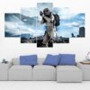 Stormtrooper 1 - Movie 5 Panel Canvas Art Wall Decor