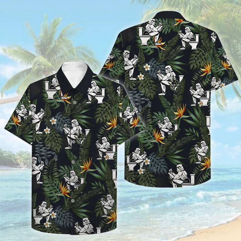 Stormtrooper Toilet Hawaiian Shirt Stormtrooper Toilet Hawaiian Shirt