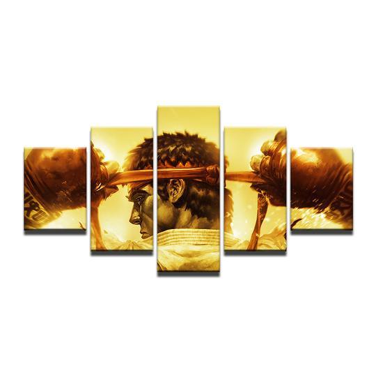 Street Fighter Ryu - Gaming Canvas Print Wall Art Street Fighter Ryu - Gaming Canvas Print Wall Art